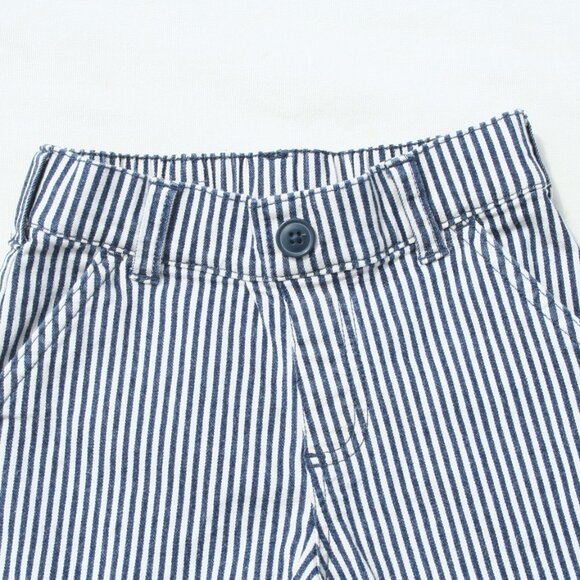 BOYS 4 SEERSUCKER SHORTS BLUE WHITE STRIPED w POCKETS GOOD CONDITION SUMMER PLAY - Picture 2 of 8